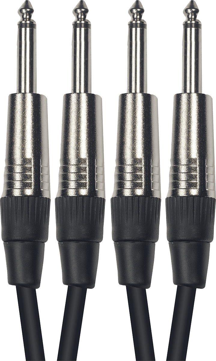 Yellow Cable Cordon 2 Jack 2 Jack 3 M