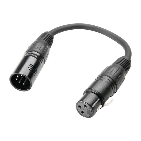 Adam Hall Adaptateur DMX XLR 5-poles M Vers XLR 3-poles F 0.2 M