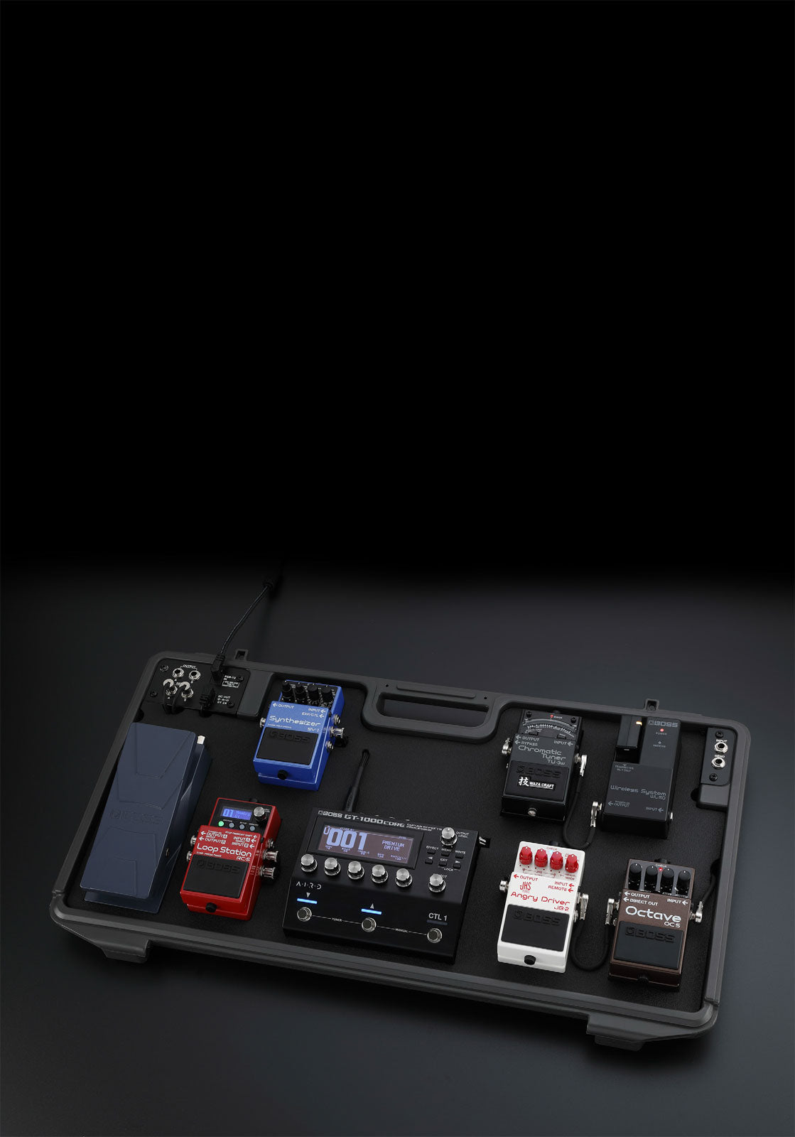 BCB-90X Plastic Case With I/O For 9 Pedals + Daisy Chain