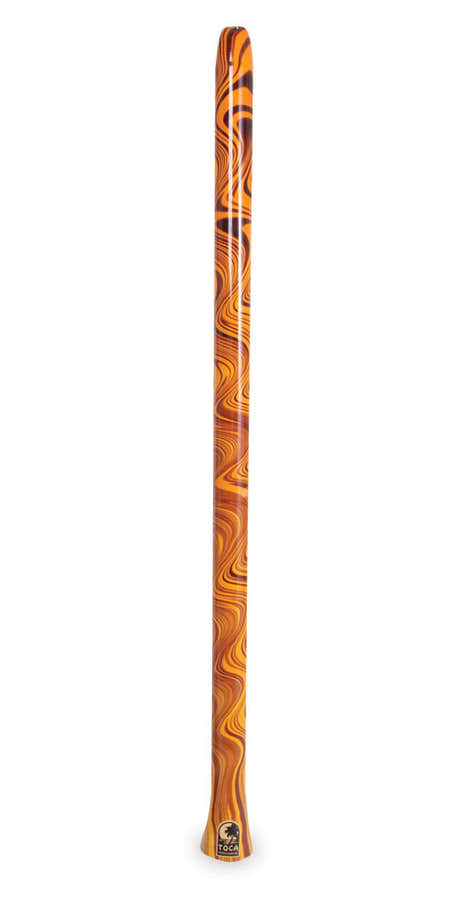 DIDG-dos - Didgeridoo Orange Swirl (synthetique)