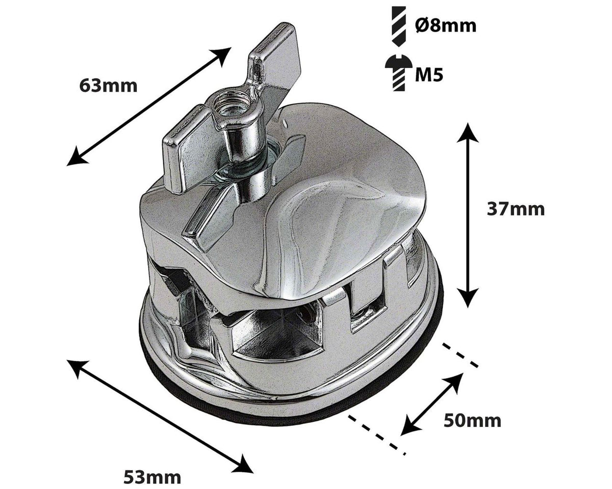 TB9 - Coquille Carrée Deluxe Support Tom 50mm (X1)