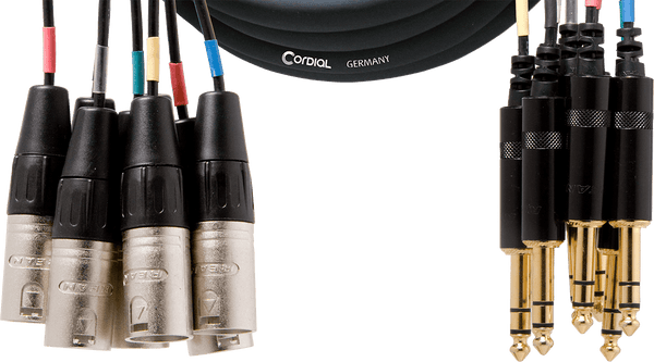 Multipaire 8 XLR Mâle/8 Jack Stéréo 5 M