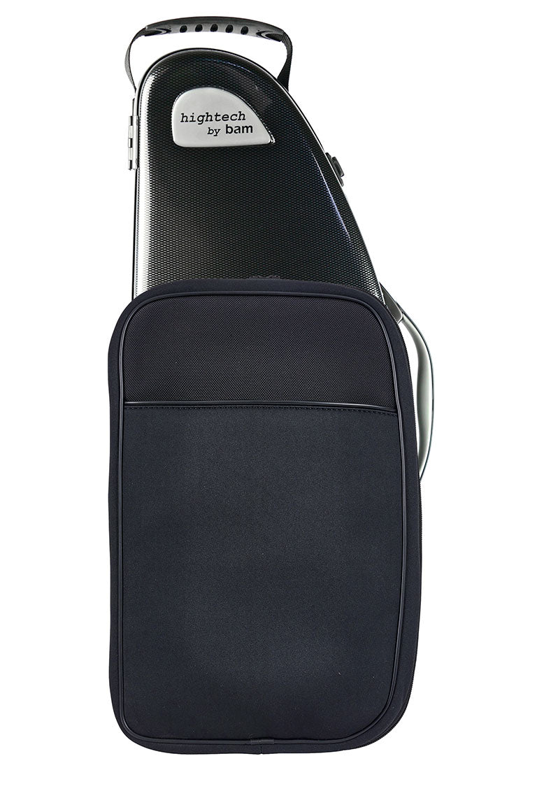 Étui Saxophone Alto Hightech + Poche - Noir Carbone
