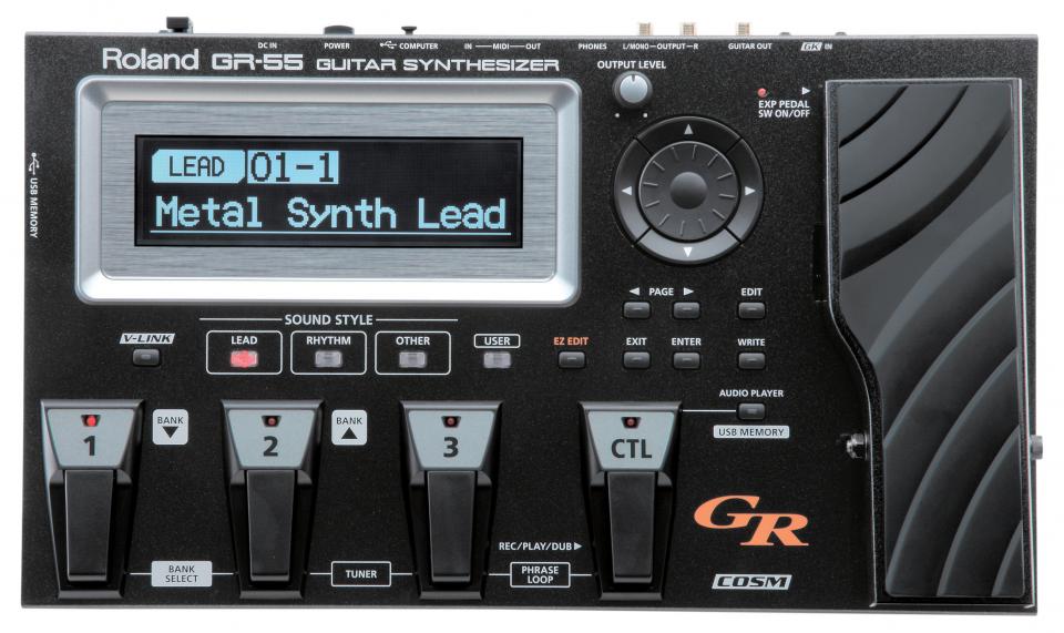 GR-55S-BK Synthetiseur Guitare - Sans Capteur GK