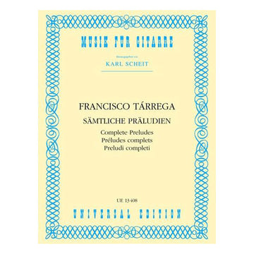 TARREGA FRANCISCO - COMPLETE PRELUDES - GUITAR