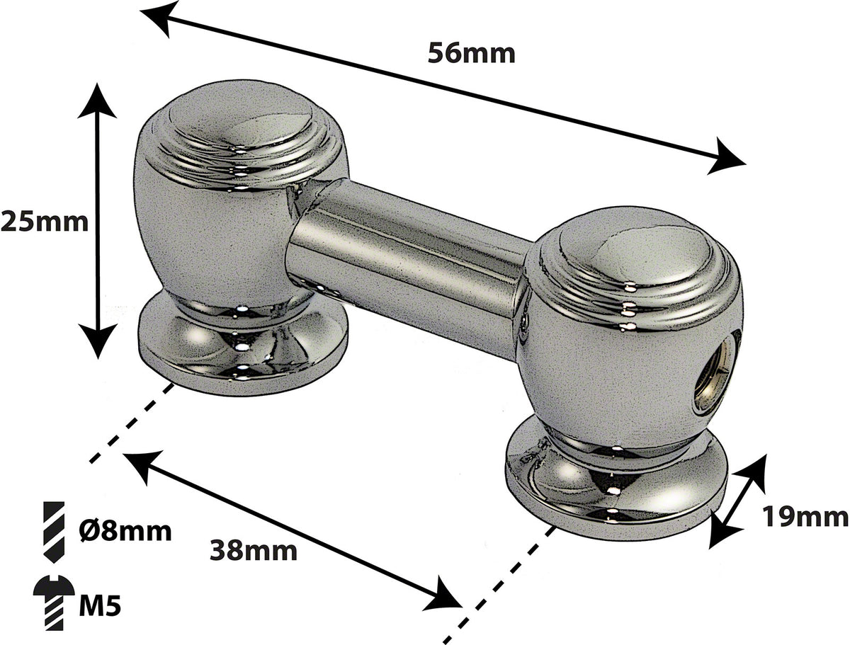 TL9D38 - Coquille Tube - 38mm - Double Tirant (X1)