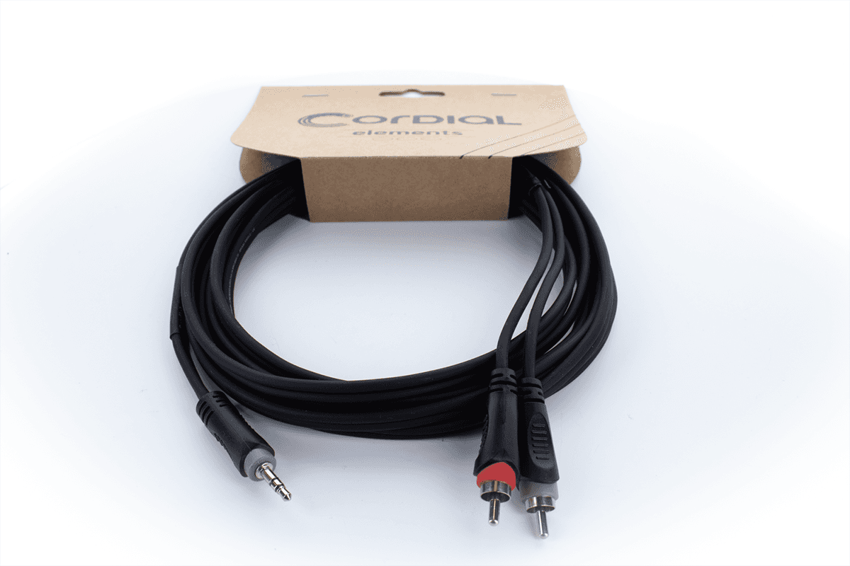 Câble Y Bretelle Mini-jack Stéréo / 2 RCA 1 M