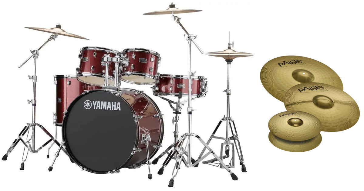 Rydeen 22 Burgundy Glitter + HW680W + Paiste 101
