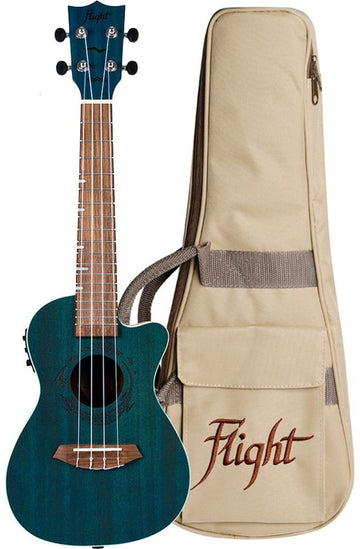 Flight: Gemstone DUC380 Elec Con Ukulele - Topaz