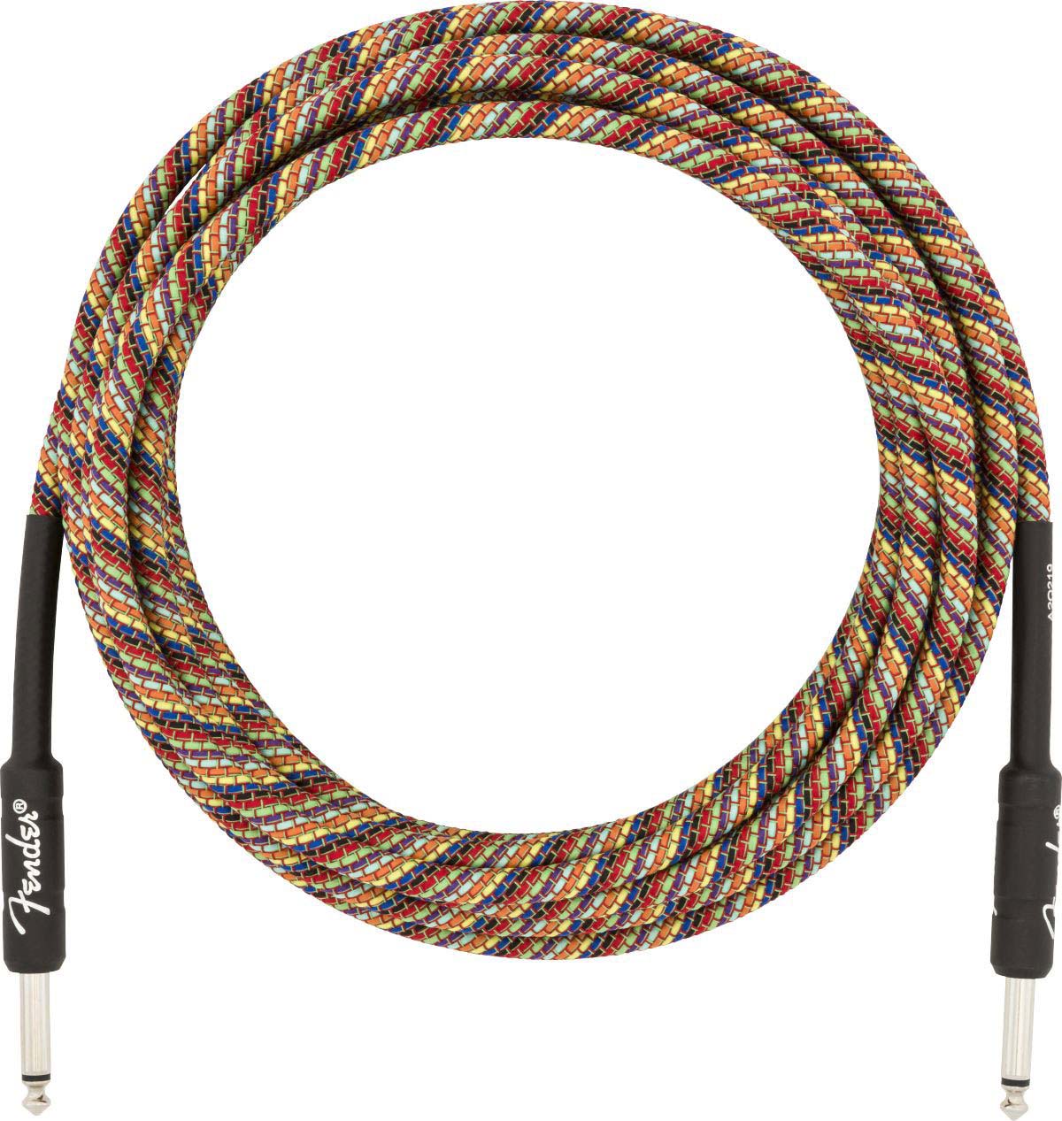 5,5m Festival Instrument Cable Pure Hemp Rainbow