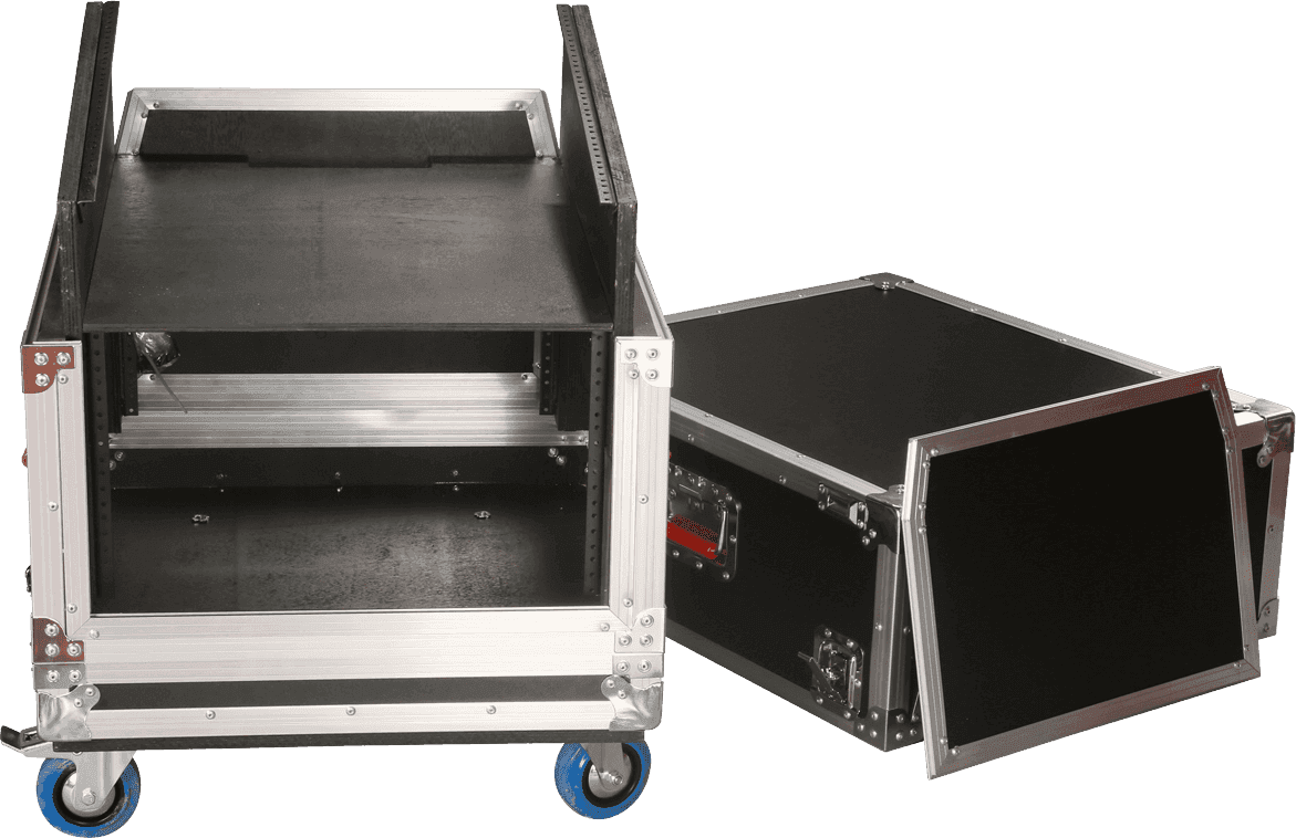 Bois G-tour Pour Console de Mixage 14 U avec Rack 6 U Intgr