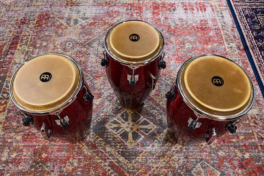 MEC1134WRP-CH - Marathon Exclusive Series Conga 11 3/4" - Wine Red/Chrome HW