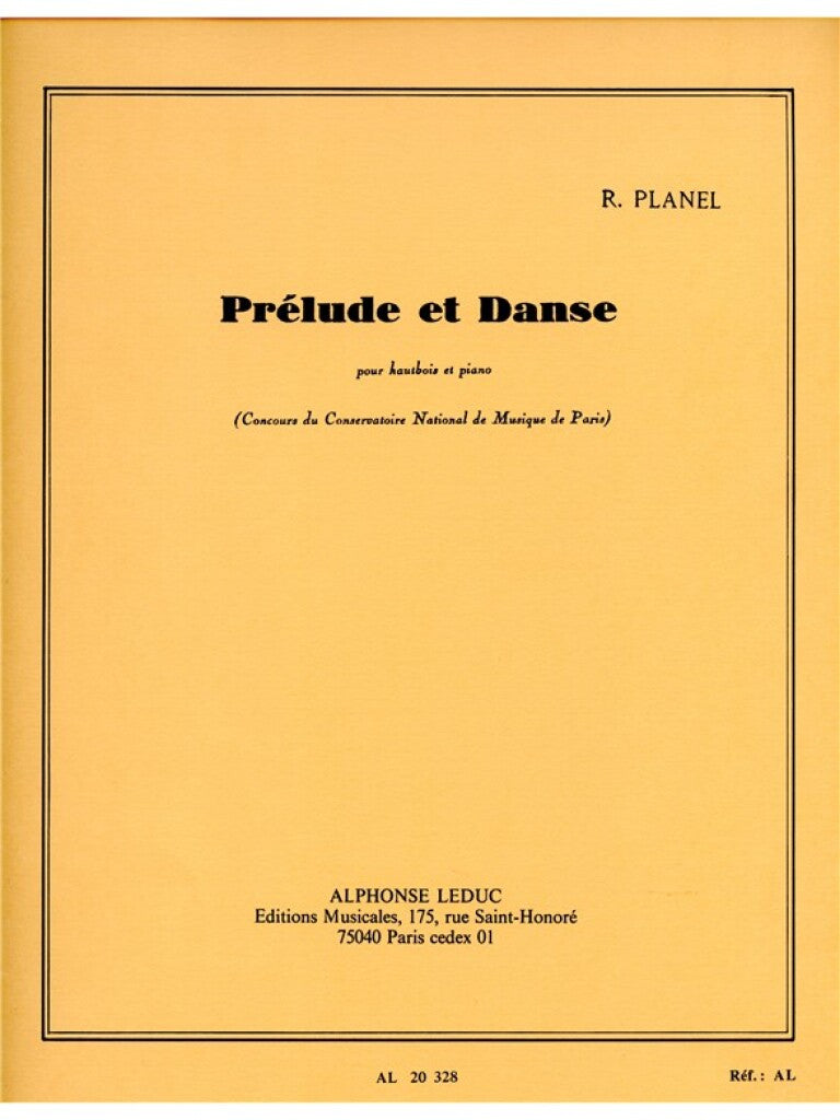 Planel Robert - Prelude et Danse - Hautbois & Piano