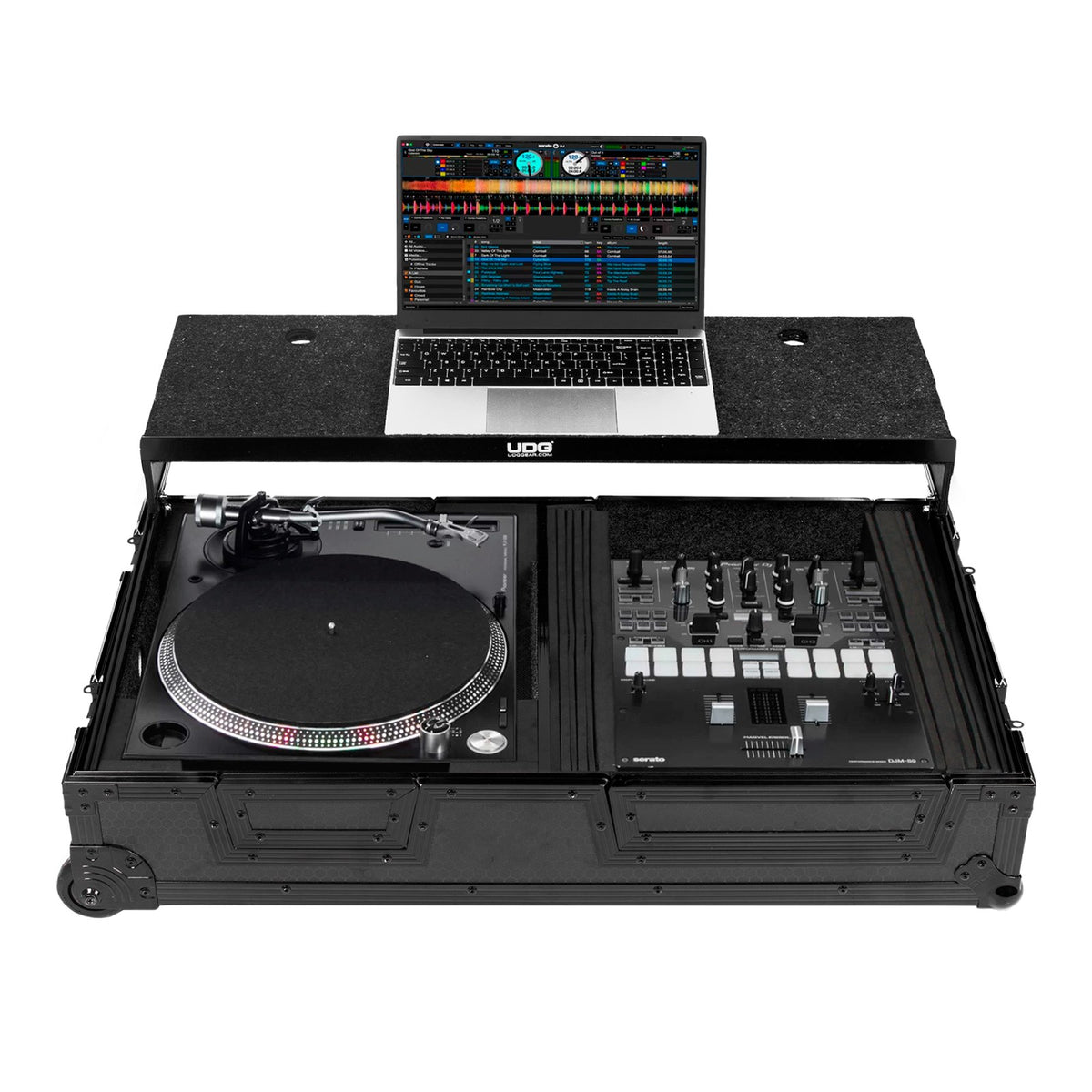 U 91100 Bl - Flight Case Pour Platine & Mixer Avec Trolley