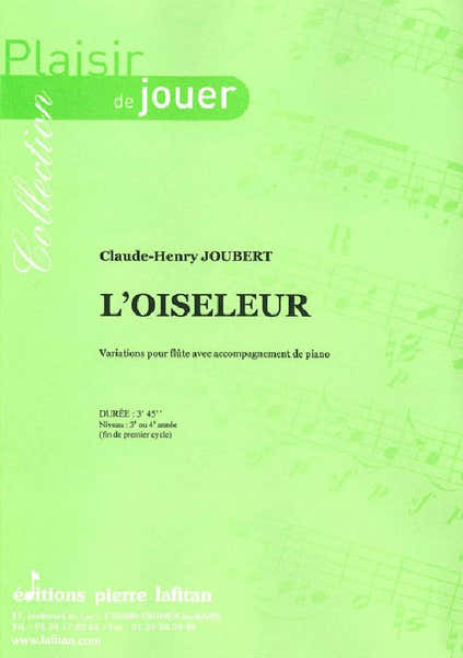 Lafitan Joubert CLAUDE-henry - L'oiseleur - Flute et Piano