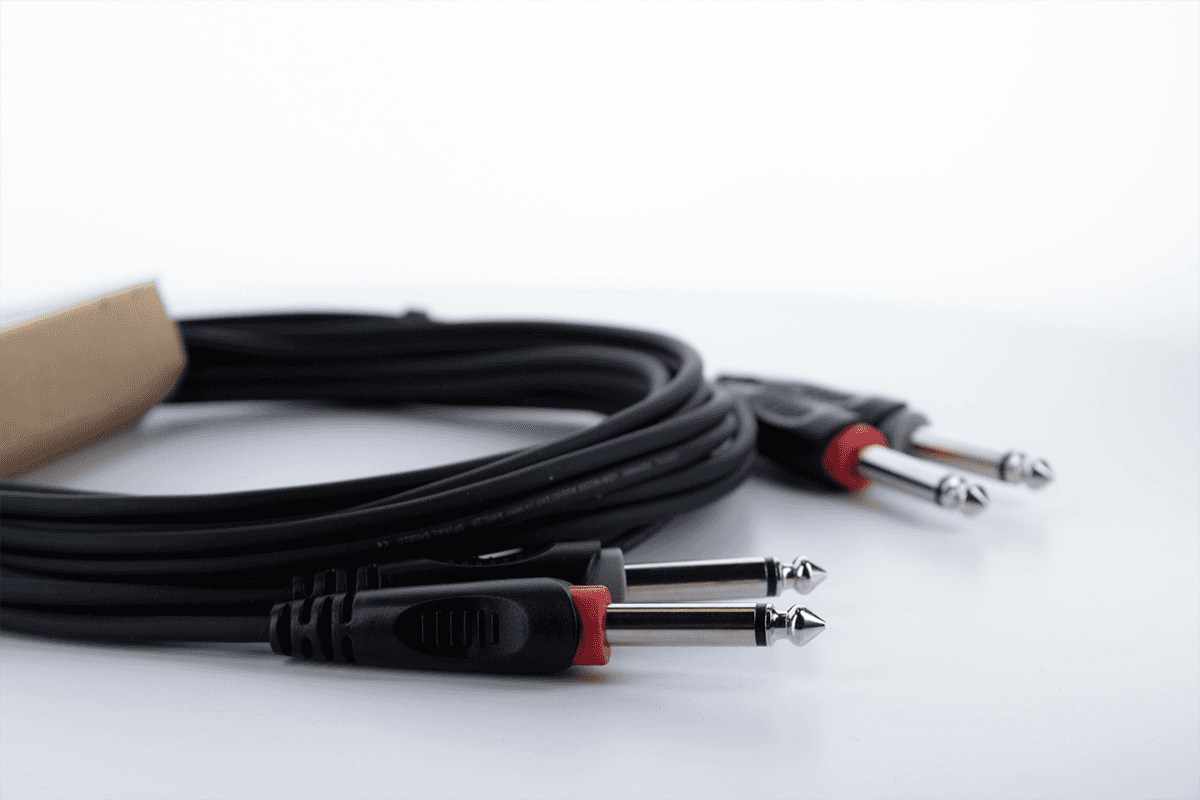 Câble Audio Double Jacks Mono 6 M