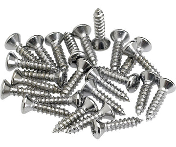 Pickguard / Control Plate Mounting Screws (24) (Chrome)