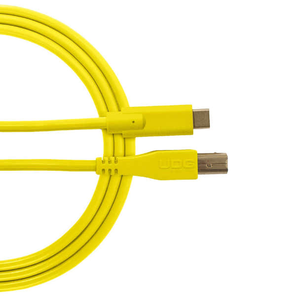 UDG U 96001 Yl - Câble USB 2.0 C-B Jaune Droit 1.5m