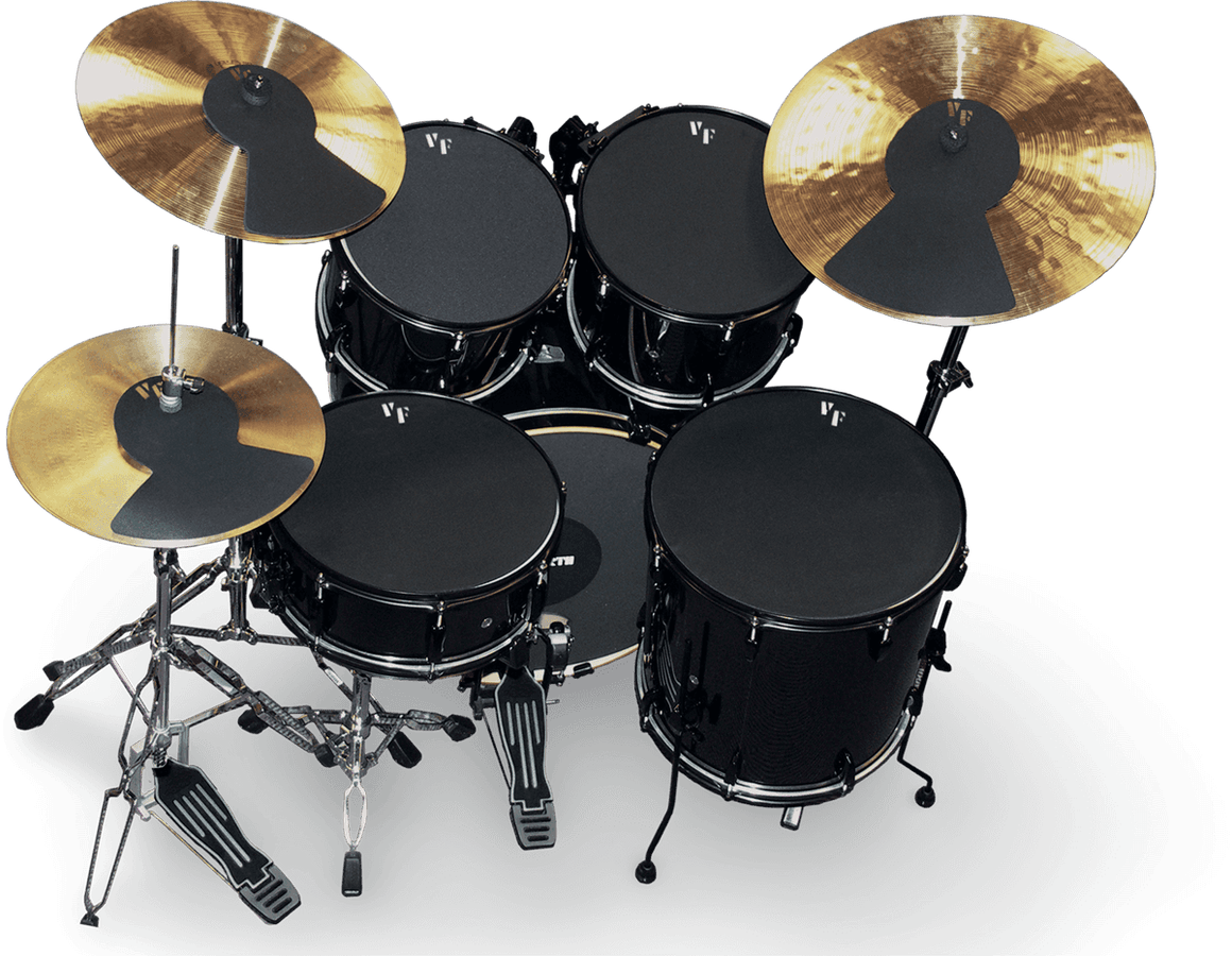 Sourdine Batterie Standard 22/12/13/16 + 14 + Cymbales