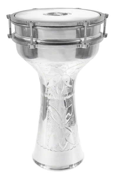 Sawt El Ahram TA21EJ Darbouka Turque 41CM Grave Avec Cymbalettes