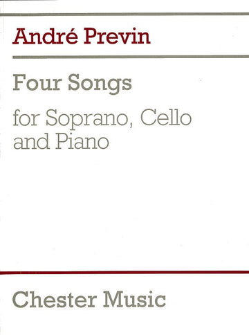 FOUR SONGS FOR SOPRANO CELLO AND PIANO - CELLO