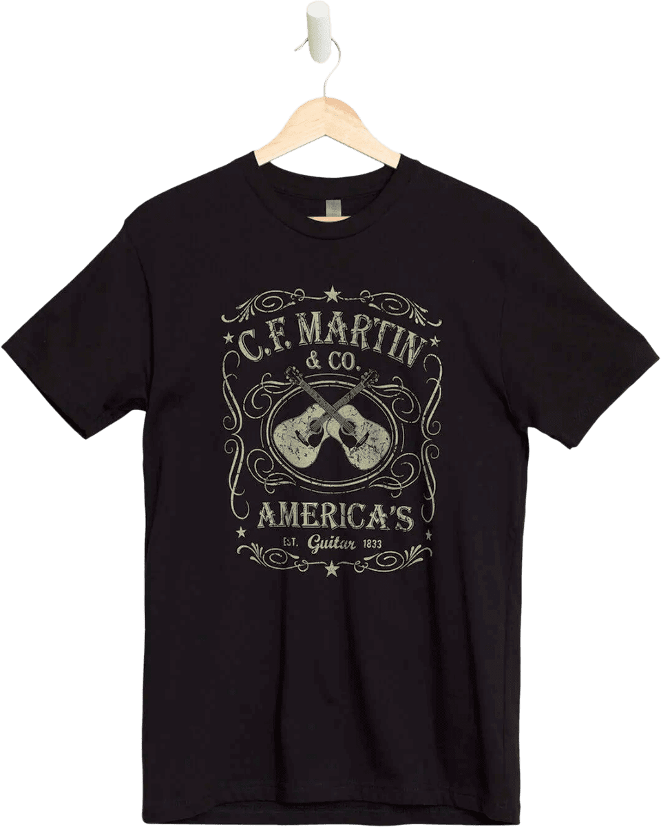"S" Tee-Shirt Dual Guitar Black