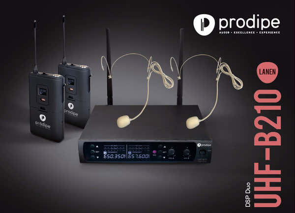 Prodipe Uhf B210 DSP Headset Duo - STOCK B