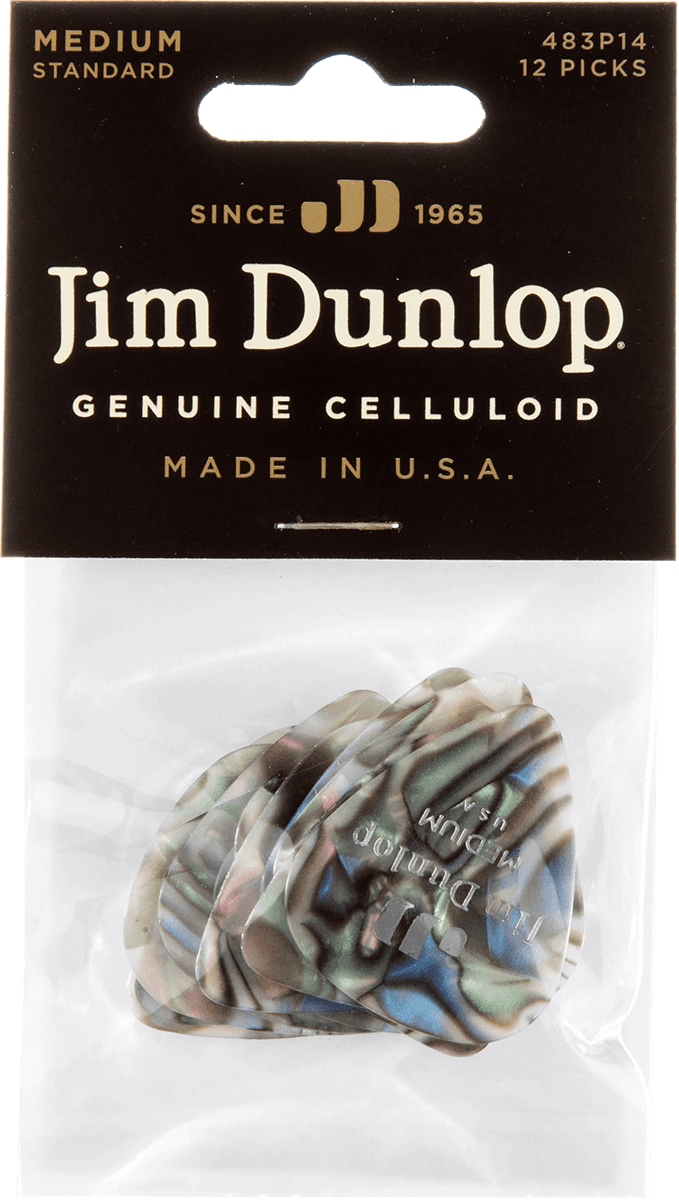 12 x Medium Celluloid Abalone