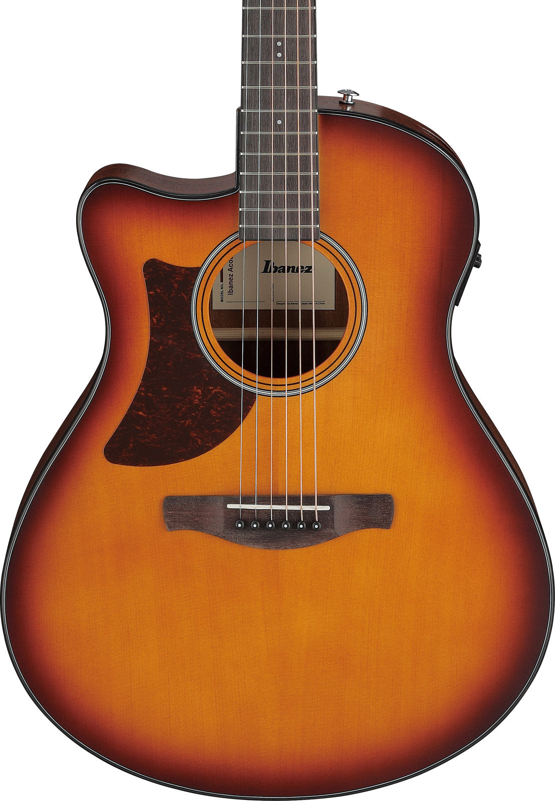AAM50LCE-OLB Open Pore Light Brown Sunburst Top Natural Open Pore Back And Sides