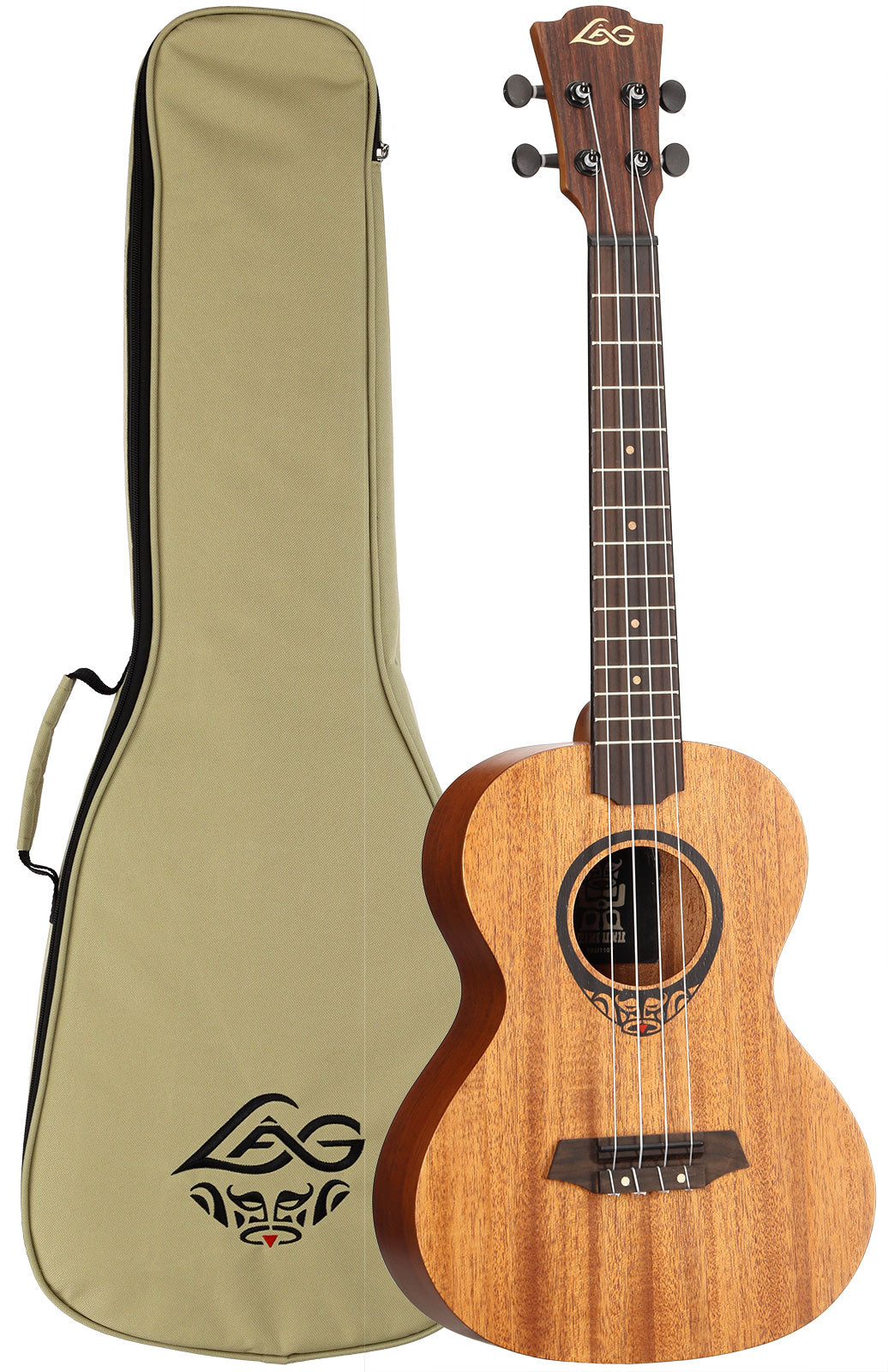 Tiki Tku110T Ukulele Ténor Arched Back avec housse