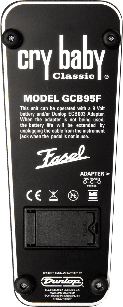 GCB95F Cry Baby Classic Fasel