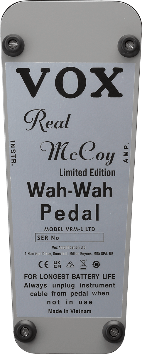 Real McCoy Wah Édition Limitée Chrome