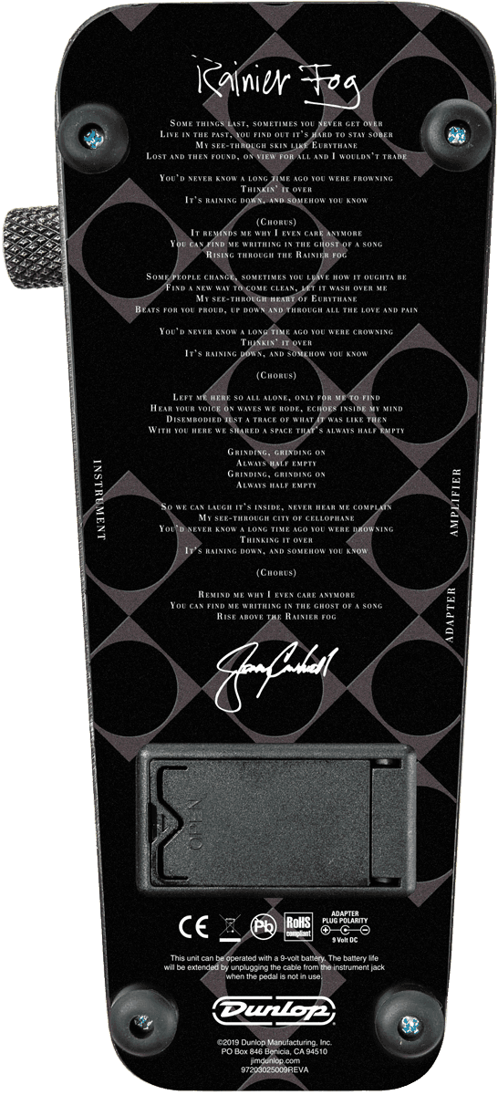 JC95B Jerry Cantrell Wah Distress Black Limited
