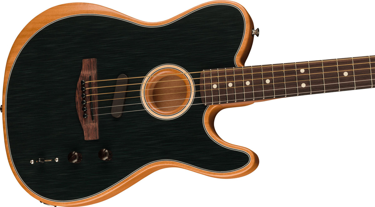 Telecaster Modified Acoustasonic Player RW Brushed Black - STOCK B