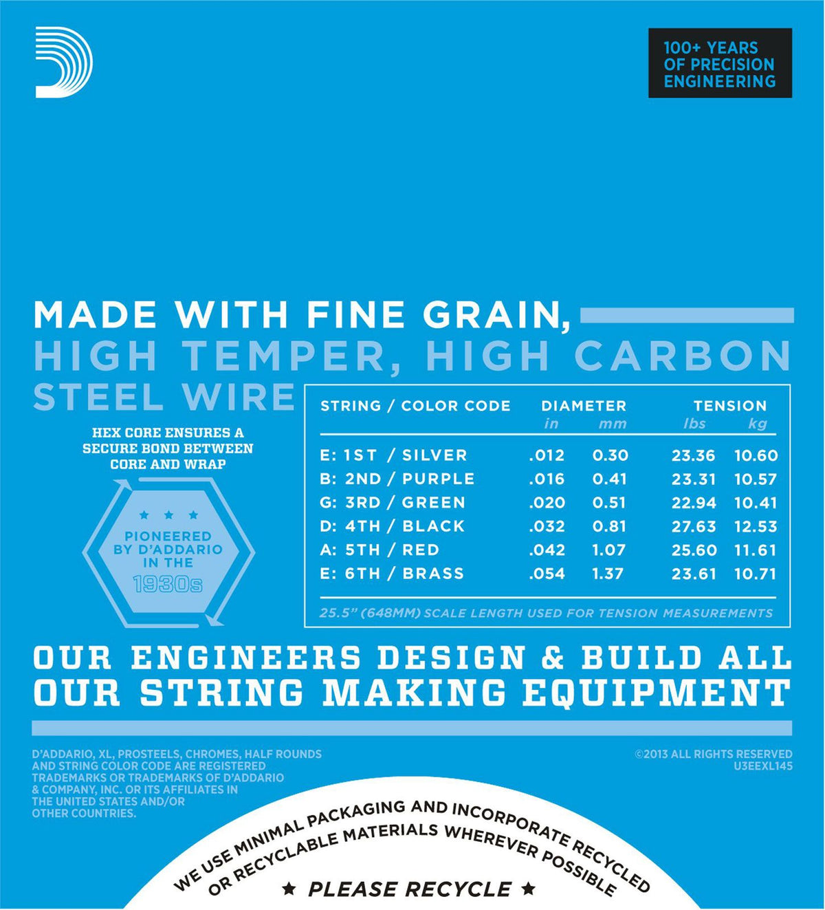 EXL145 NICKEL WOUND HEAVY 12-54 WITH PLAIN STEEL 3RD