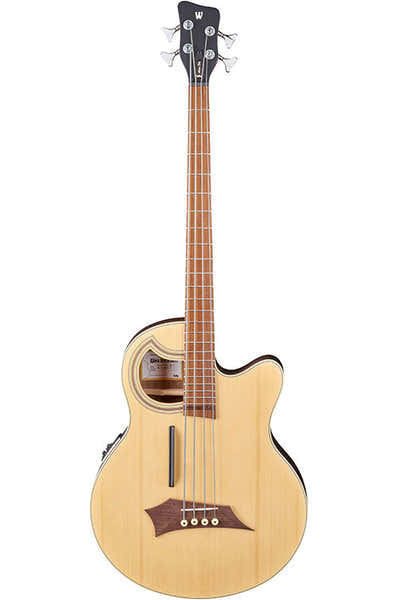 Warwick Bass Alien Deluxe Hybrid Thinline 4 Natural Satin