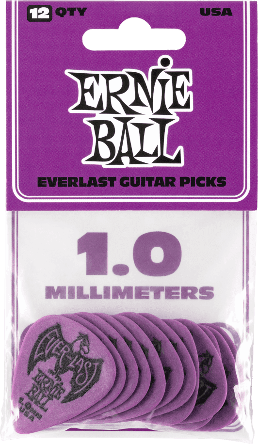 Médiators Everlast Sachet de 12 Violet 1mm