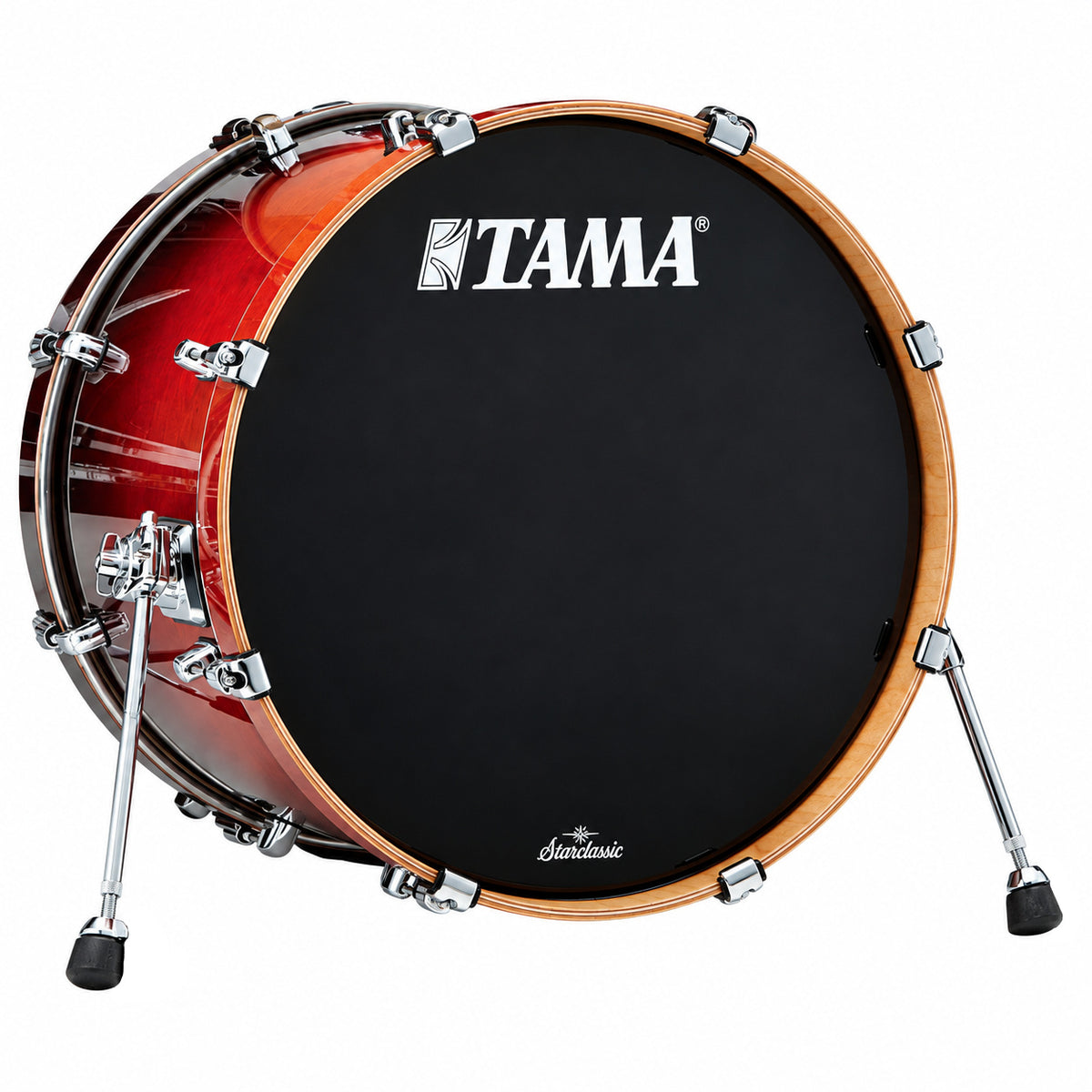 Tama STARCLASSIC PERFORMER 18"X14" BASS DRUM W/MOUNT DARK CHERRY FADE