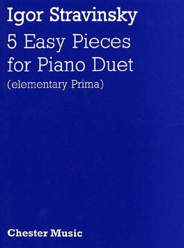 STRAVINSKY I. - 5 EASY PIECES FOR PIANO DUET