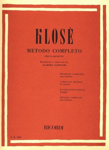 Klose J.e. - Metodo Completo Per Clarinetto