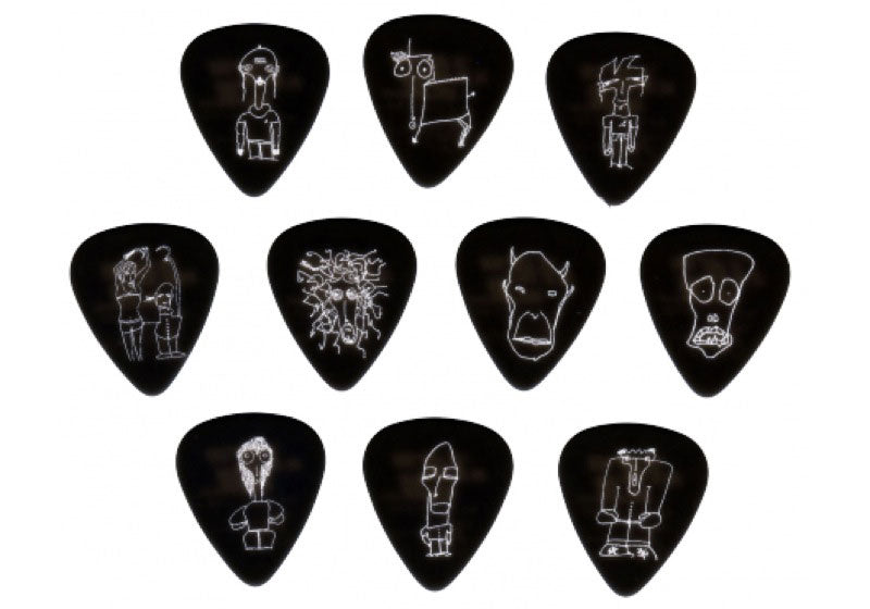 Joe Satriani Guitar Picks Black 10 Pack Heavy