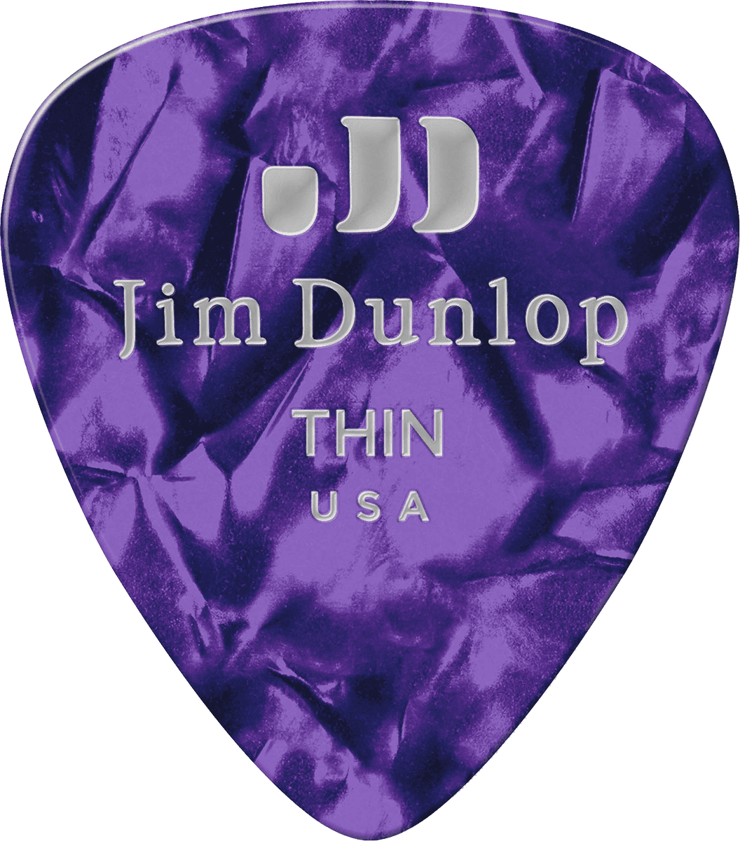 12 x Thin Genuine Celluloid Purple