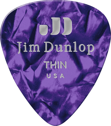 12 x Thin Genuine Celluloid Purple