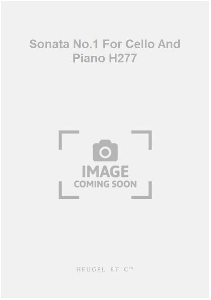 Heugel Sonata No.1 For Cello And Piano H277