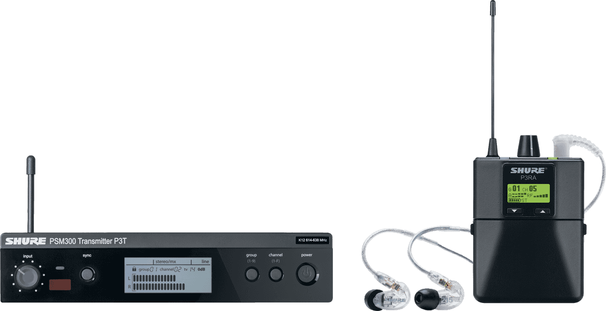 Systèmes in-ear sans fil Shure