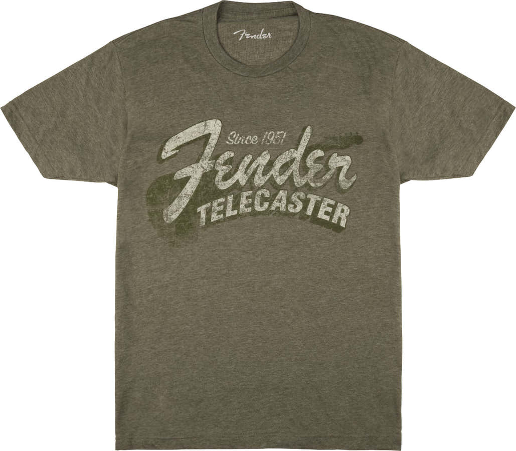 "M" Since 1951 Telecaster T-Shirt Military Heather Green