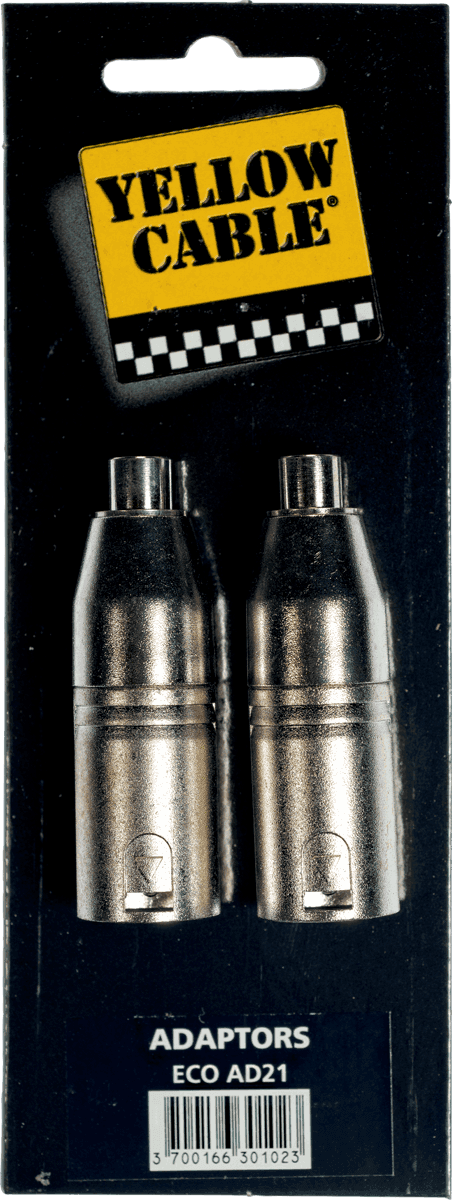 Adaptateur RCA Fem.em. XLR Male - Lot de 2
