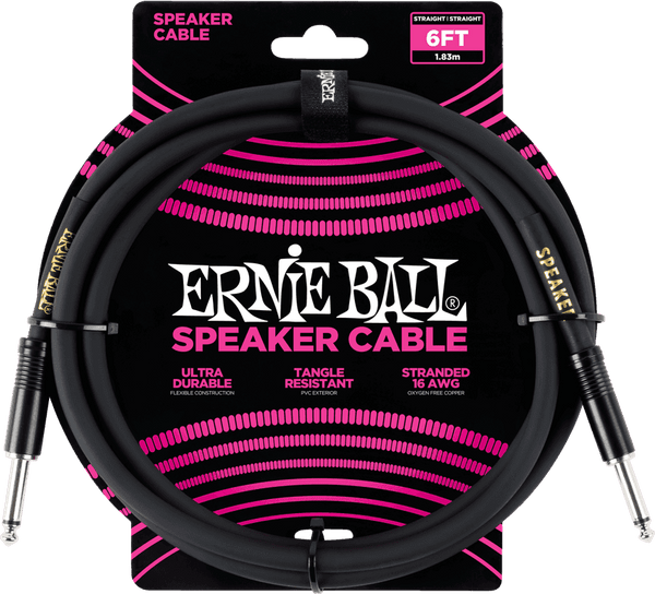 Ernie Ball Cables HAUT-parleur Classic Jack/jack 183CM Noir