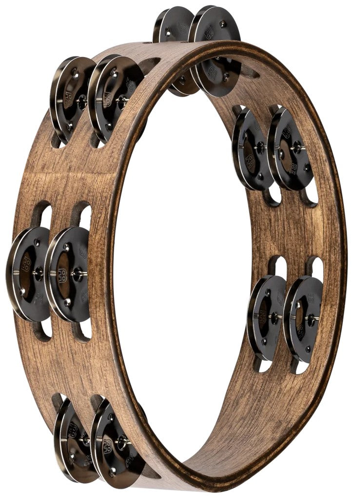 Tambourin Bois 8 Brun Cymb Laiton