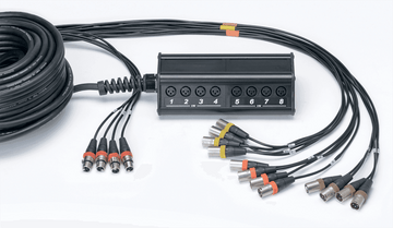 Boitier de Scène 12 Entres 4 Sorties XLR Câble 30 M
